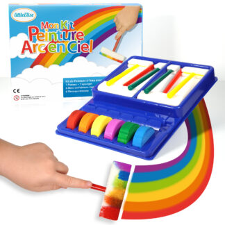 Peinture enfant - Peinture arc-en-ciel - Kit de peinture gouache pour enfant