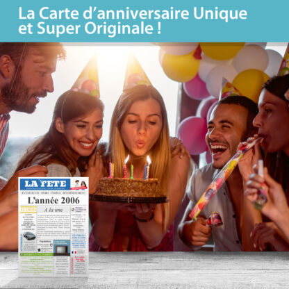 Carte anniversaire 18 ans unique et super originale