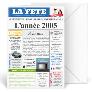 Carte Anniversaire 20 ans Design Journal Année 2005